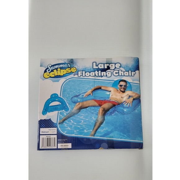 Summer Eclipse Large Floating Chair Pool Lake River Inflatable Lounge - Picture 3 of 3